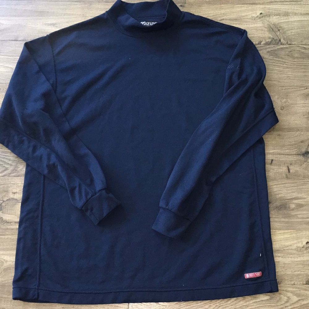 Mizuno Breath Thermo LS Winter mock golf shirt S